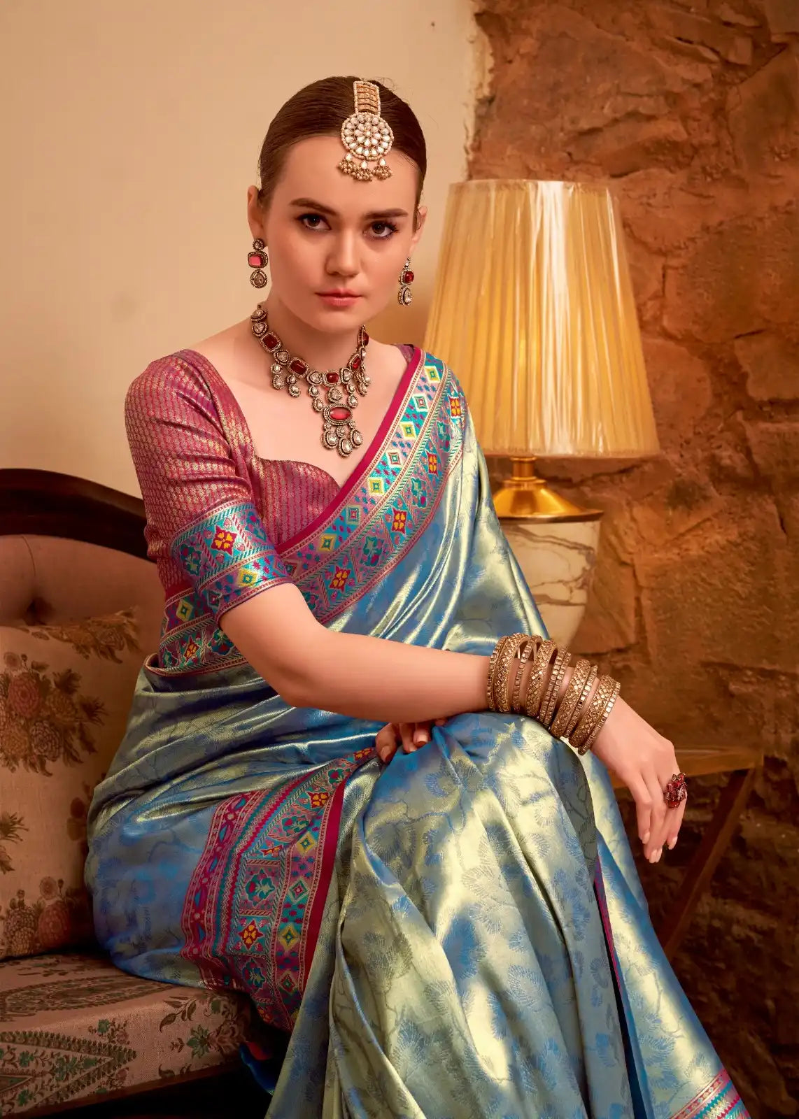 RajPath Fabrics Sarees Crafted With Tissue Silk Offer A Delicate Blend Of Elegance And Comfort