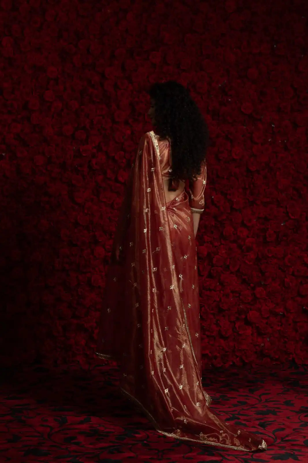 AKSHAYA Sarees Feature Premium Net organza Fabric Paired With Delicate Net Organza