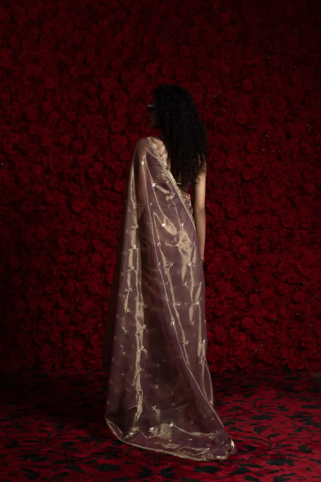 AKSHAYA Sarees Feature Premium Net organza Fabric Paired With Delicate Net Organza