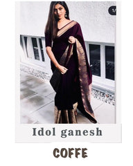 KP CREATION Sarees Feature Premium Soft Lichi Silk Cloth, Known For Its Smooth Texture