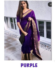KP CREATION Sarees Feature Premium Soft Lichi Silk Cloth, Known For Its Smooth Texture
