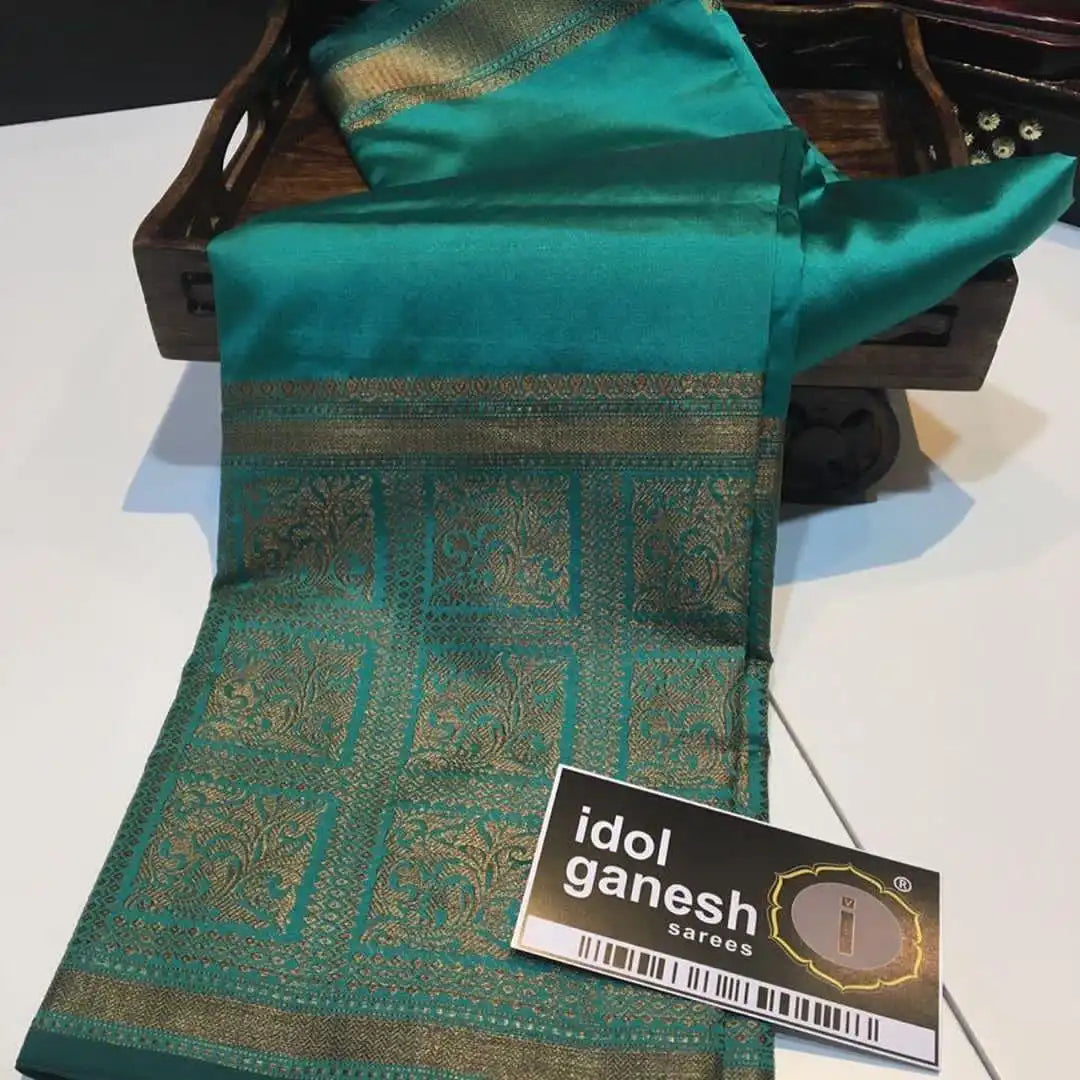 KP CREATION Sarees Feature Premium Soft Lichi Silk Cloth, Known For Its Smooth Texture