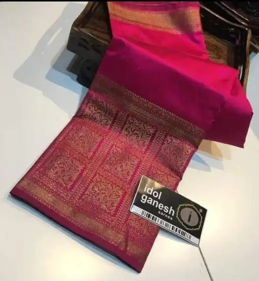 KP CREATION Sarees Feature Premium Soft Lichi Silk Cloth, Known For Its Smooth Texture
