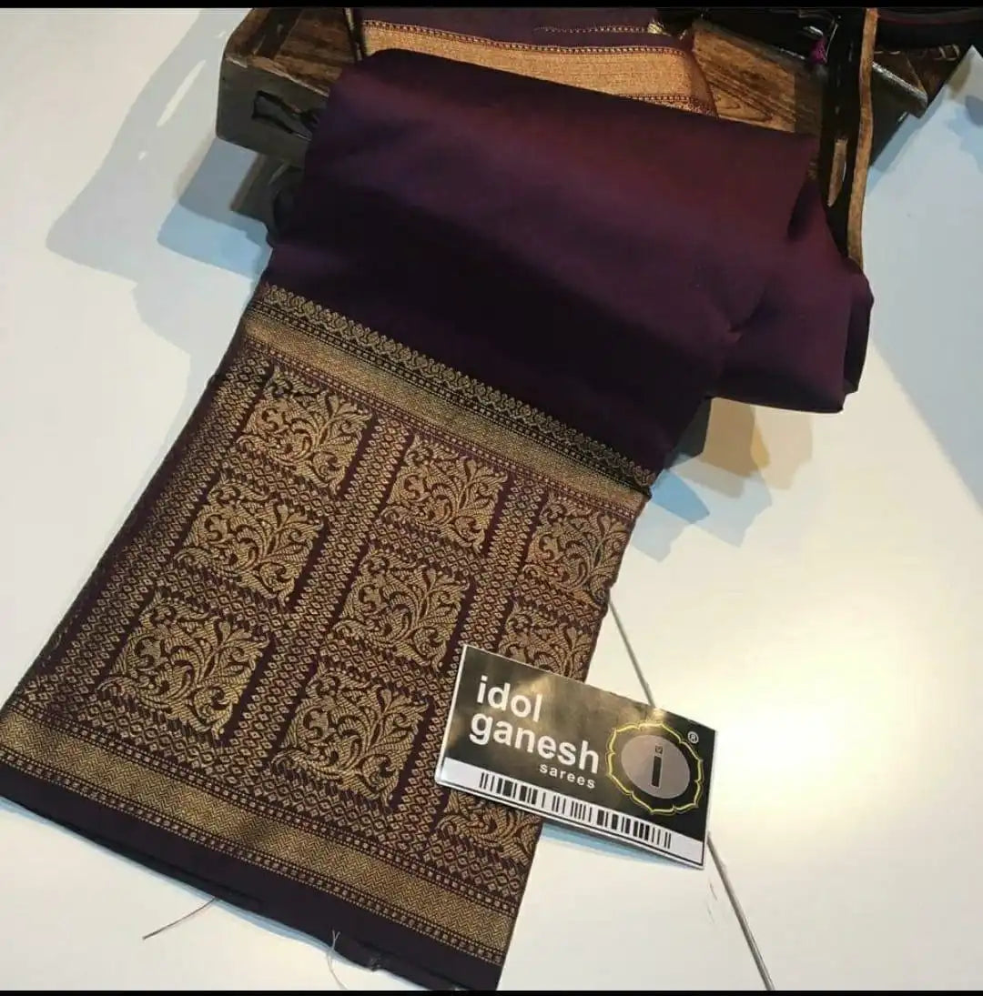 KP CREATION Sarees Feature Premium Soft Lichi Silk Cloth, Known For Its Smooth Texture