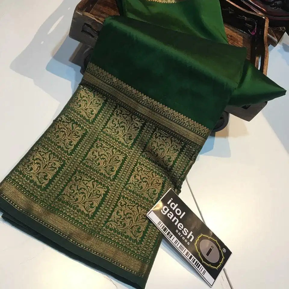 KP CREATION Sarees Feature Premium Soft Lichi Silk Cloth, Known For Its Smooth Texture