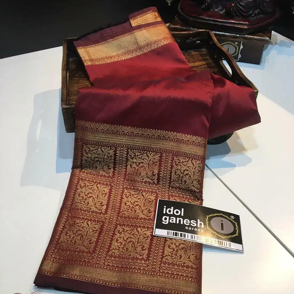 KP CREATION Sarees Feature Premium Soft Lichi Silk Cloth, Known For Its Smooth Texture