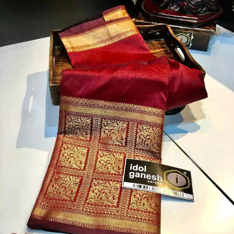 KP CREATION Sarees Feature Premium Soft Lichi Silk Cloth, Known For Its Smooth Texture