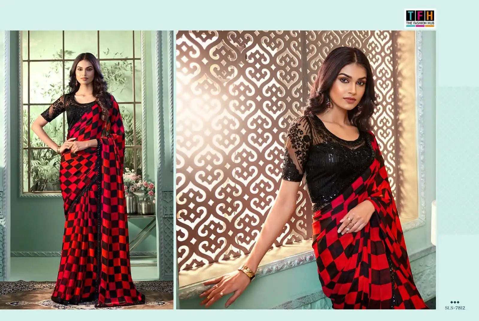 The Fashion Hub Presents Sarees Made From Premium Fancy Materials, Combining Intricate Design