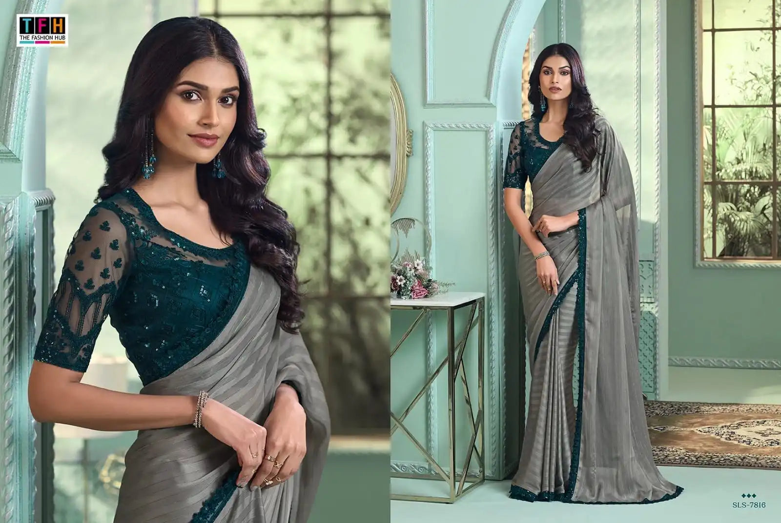 The Fashion Hub Presents Sarees Made From Premium Fancy Materials, Combining Intricate Design