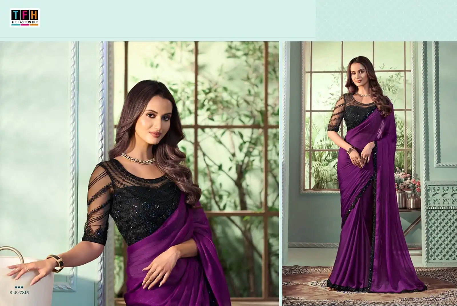 The Fashion Hub Presents Sarees Made From Premium Fancy Materials, Combining Intricate Design