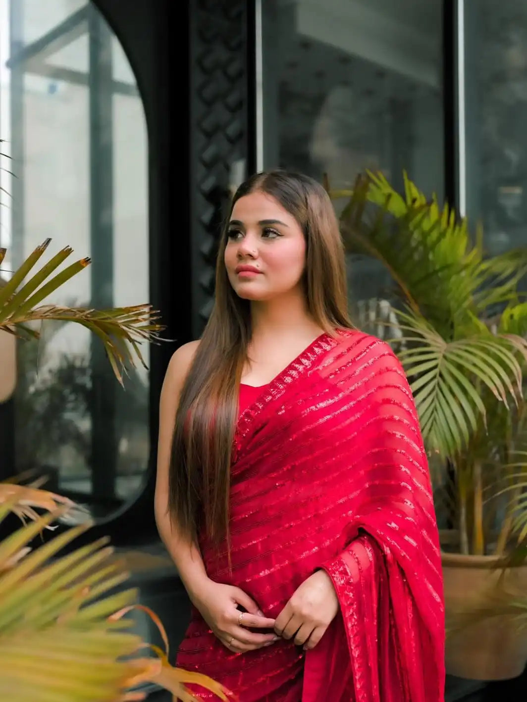 JR Sarees Made With Georgette Fabric Combine Traditional Craftsmanship With Modern