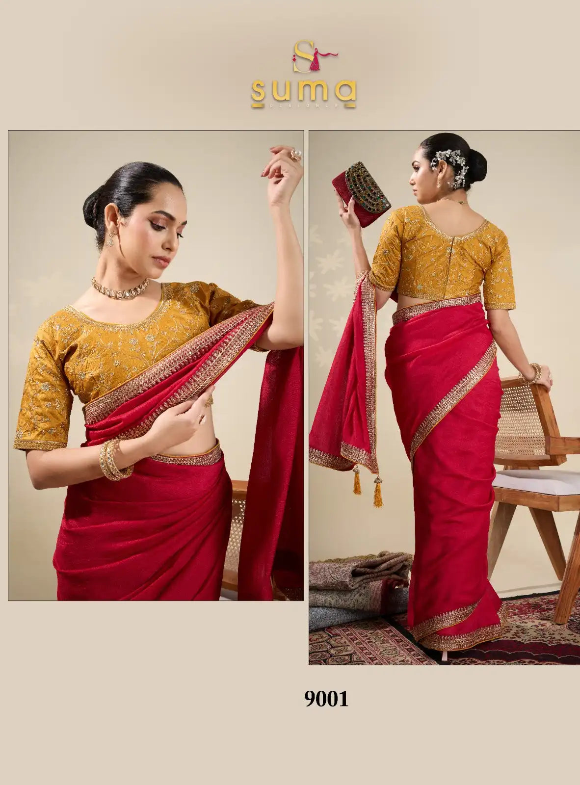 SUMA DESIGNER Sarees With Vichitra Fabric Offer A Unique Blend Of Elegance And Comfort