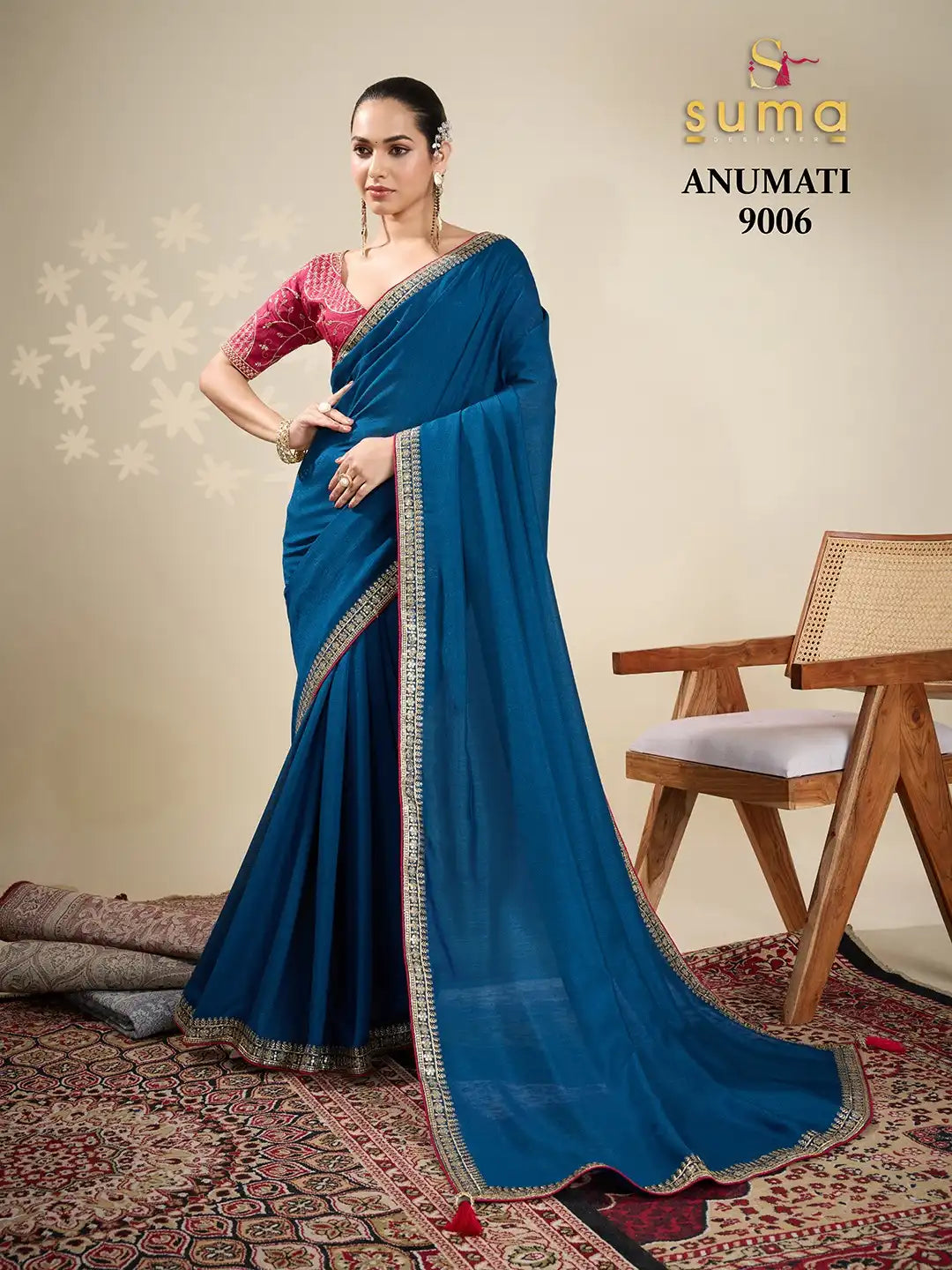 SUMA DESIGNER Sarees With Vichitra Fabric Offer A Unique Blend Of Elegance And Comfort