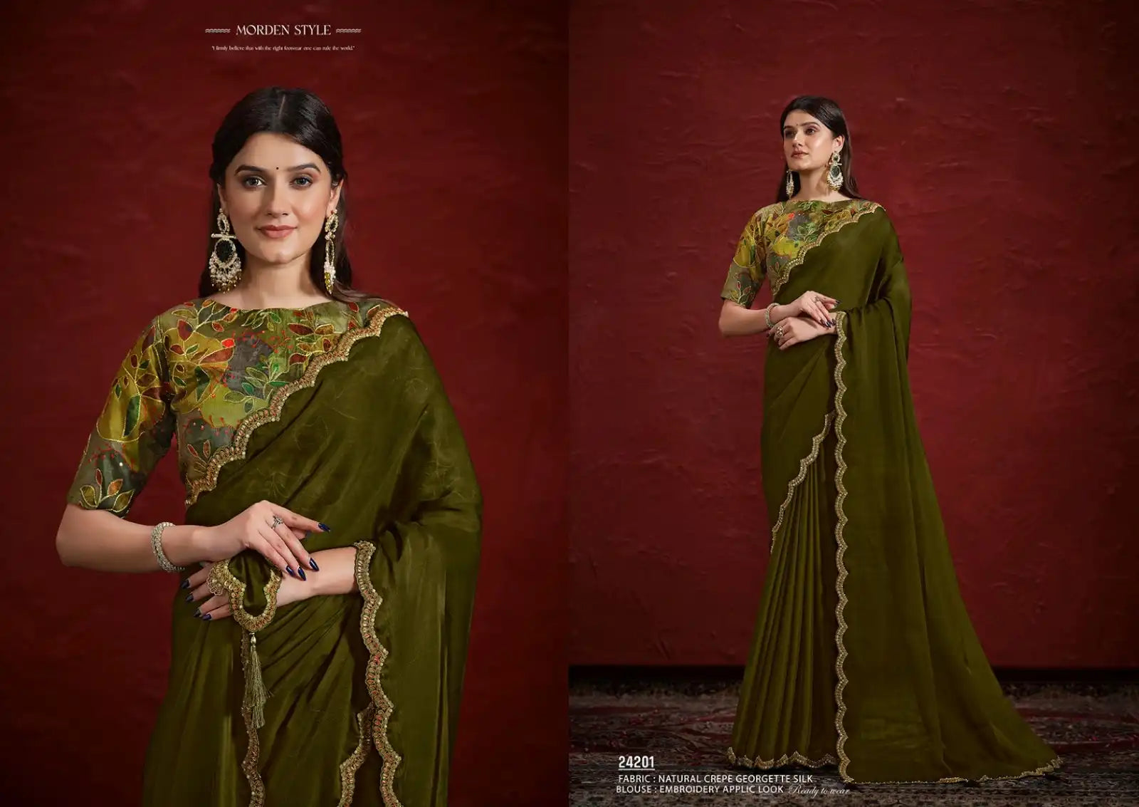 MAHOTSAV Sarees Feature A Sophisticated Blend of Multiple Fabrics Expertly Designed