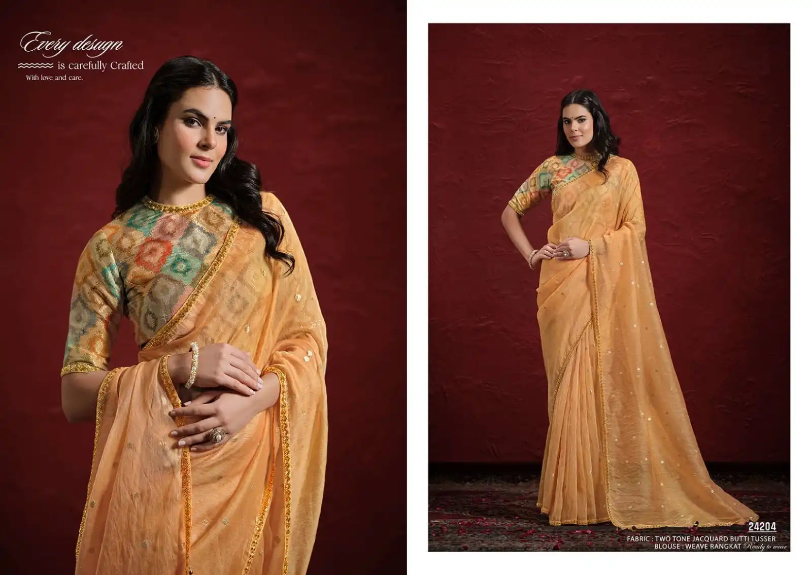 MAHOTSAV Sarees Feature A Sophisticated Blend of Multiple Fabrics Expertly Designed