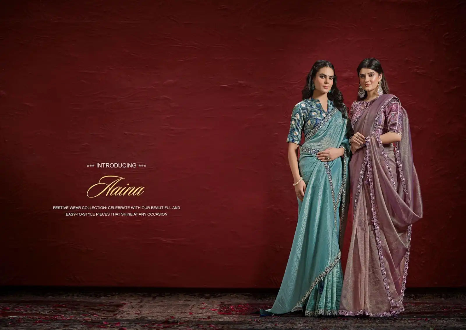 MAHOTSAV Sarees Feature A Sophisticated Blend of Multiple Fabrics Expertly Designed