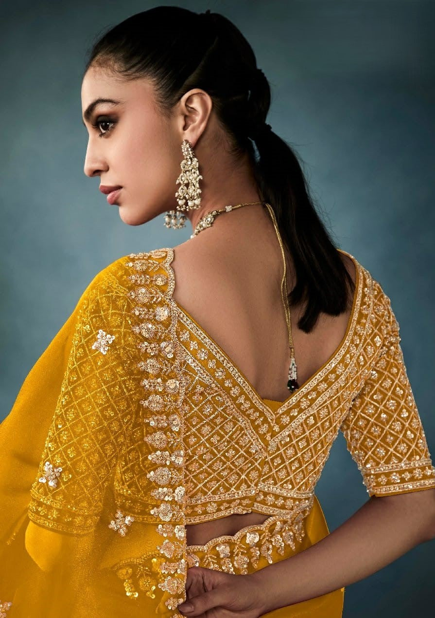 Kimora Sarees Feature Pure Fancy-Based Fabric That Offers A Luxurious Feel And Elegant Drape