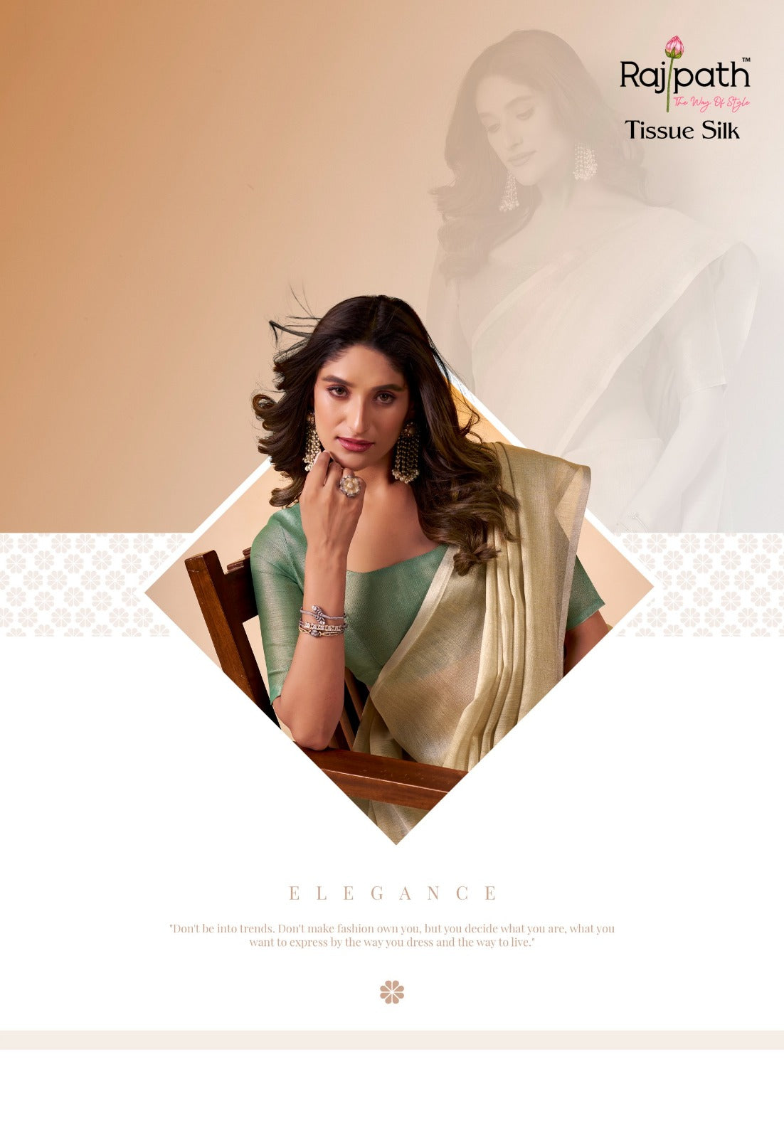RajPath Fabrics Sarees Crafted From Premium Tissue Silk Offer A Luxurious Blend Of Softness