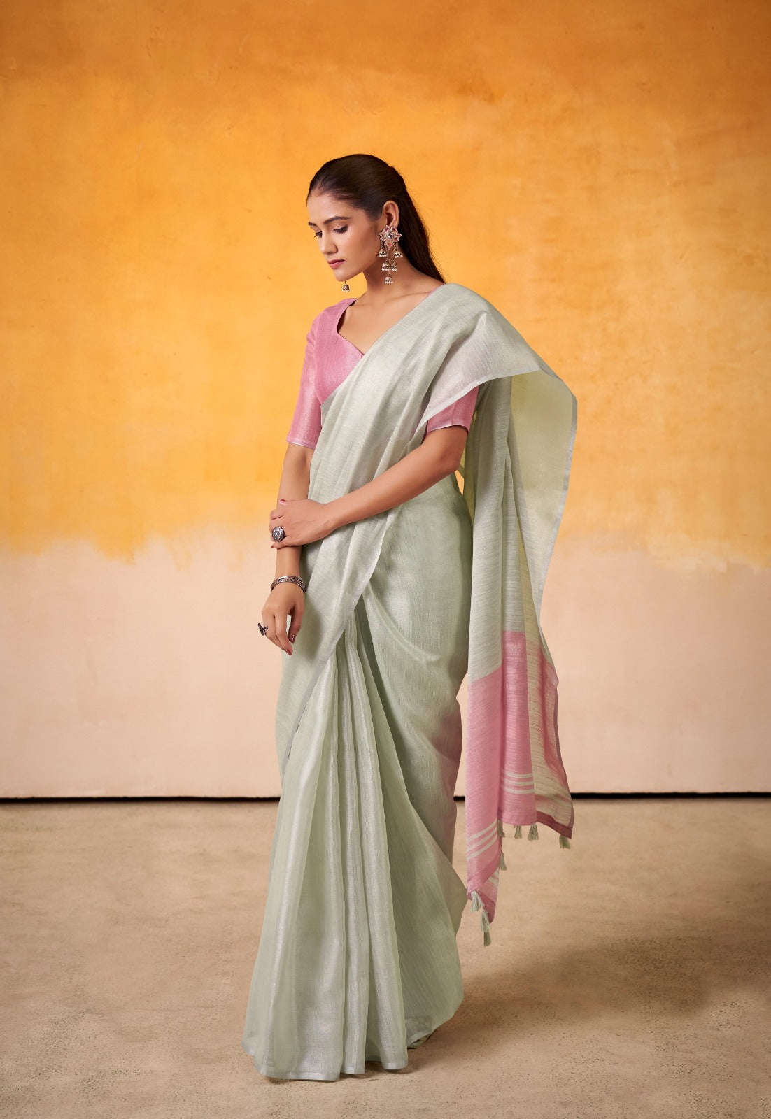 RajPath Fabrics Sarees Crafted From Premium Tissue Silk Offer A Luxurious Blend Of Softness