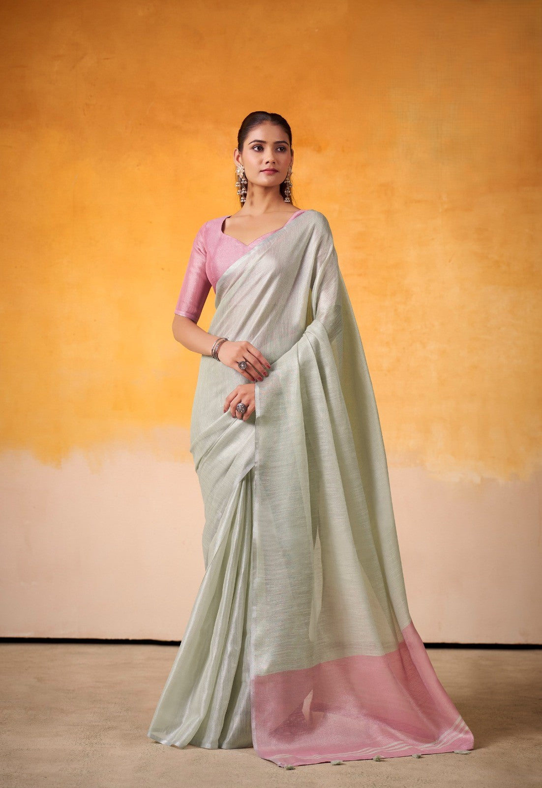 RajPath Fabrics Sarees Crafted From Premium Tissue Silk Offer A Luxurious Blend Of Softness