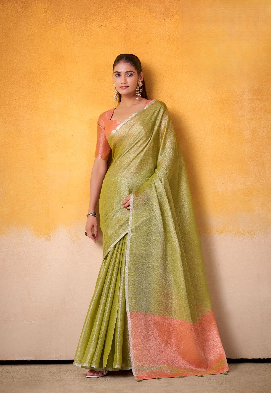 RajPath Fabrics Sarees Crafted From Premium Tissue Silk Offer A Luxurious Blend Of Softness