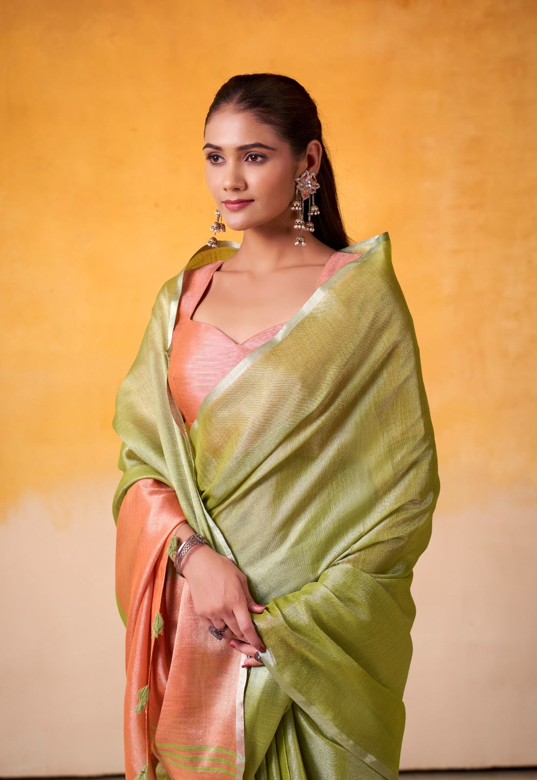 RajPath Fabrics Sarees Crafted From Premium Tissue Silk Offer A Luxurious Blend Of Softness