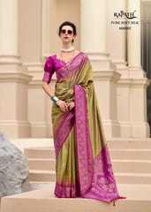 RajPath Fabric Sarees Showcase The Finest Pure Touch Soft Silk Enhanced By Intricate Zari Weaving