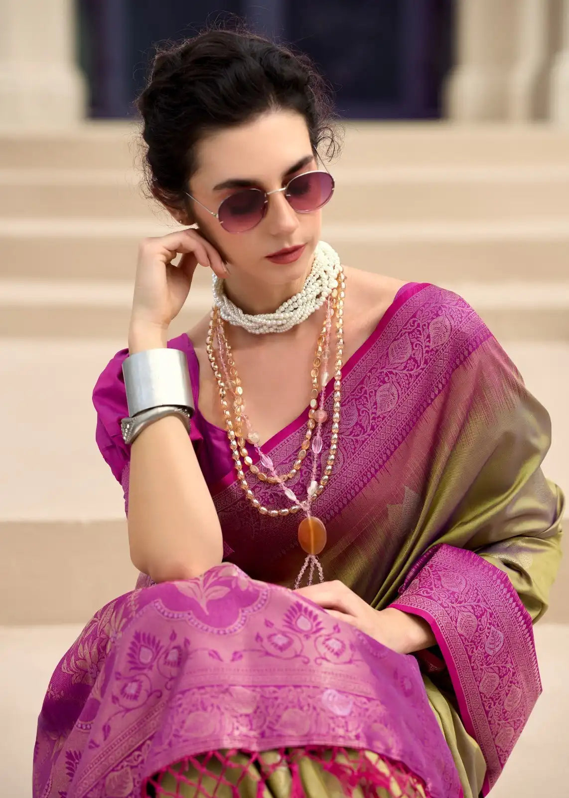 RajPath Fabric Sarees Showcase The Finest Pure Touch Soft Silk Enhanced By Intricate Zari Weaving