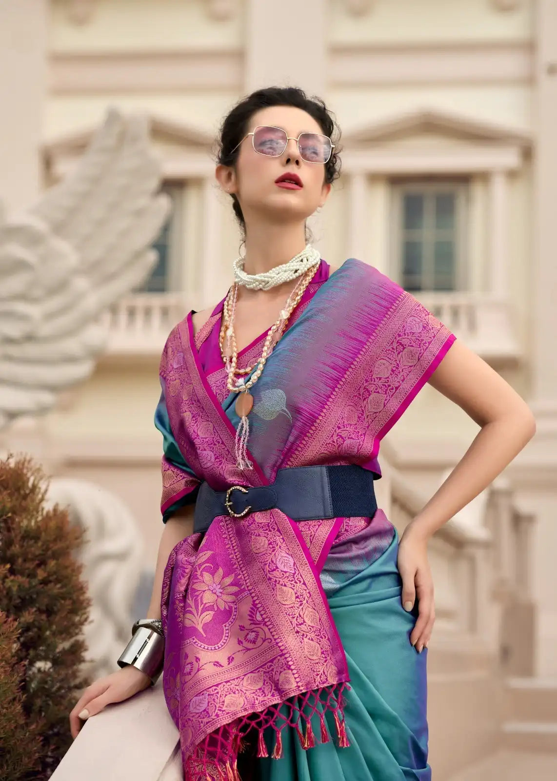 RajPath Fabric Sarees Showcase The Finest Pure Touch Soft Silk Enhanced By Intricate Zari Weaving