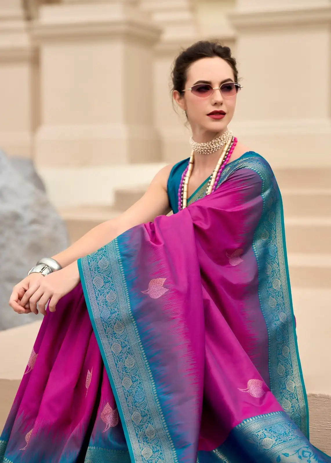 RajPath Fabric Sarees Showcase The Finest Pure Touch Soft Silk Enhanced By Intricate Zari Weaving