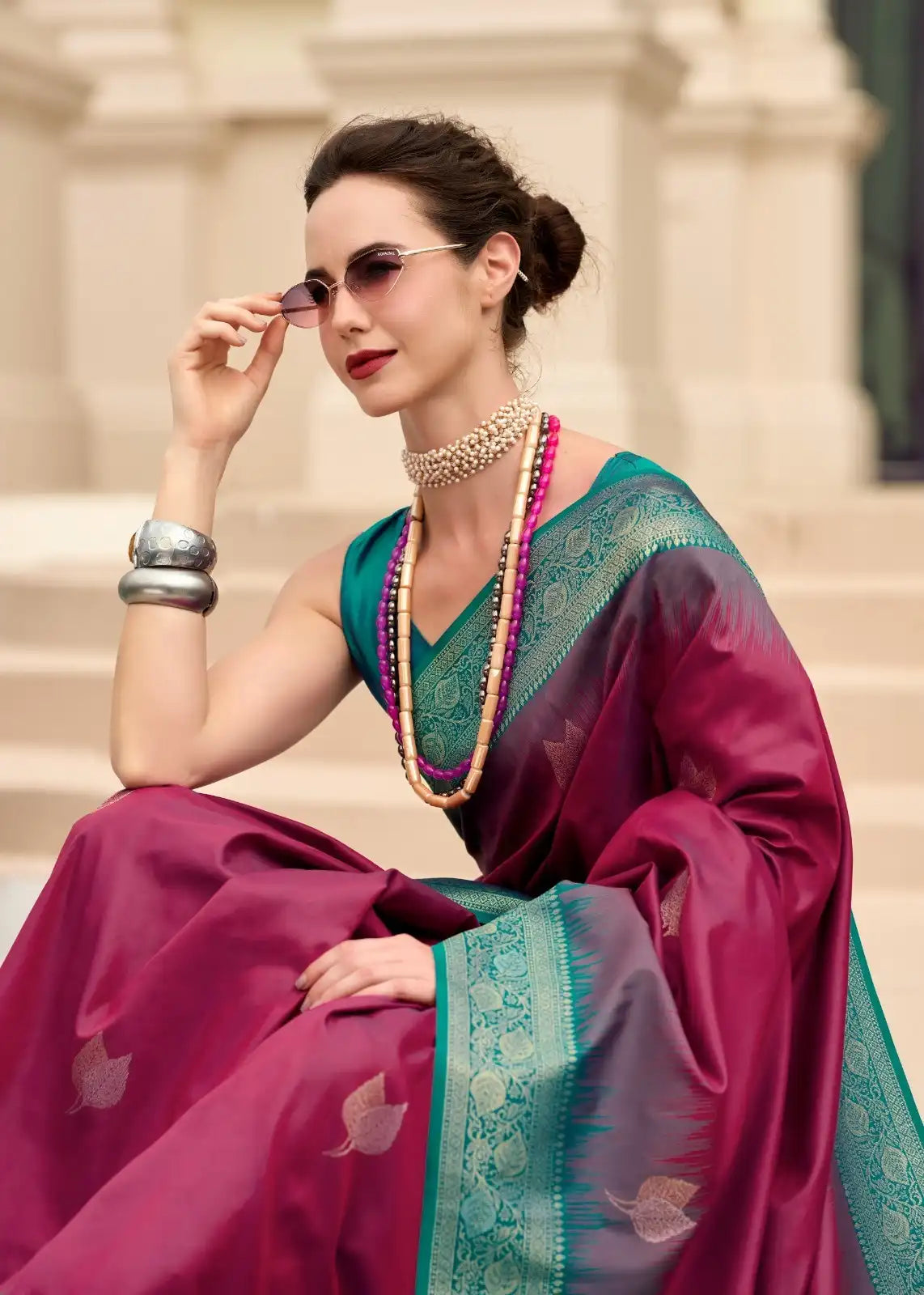 RajPath Fabric Sarees Showcase The Finest Pure Touch Soft Silk Enhanced By Intricate Zari Weaving