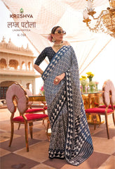 KRESHVA Sarees Crafted With Mercerized Sigma Silk Offer A Timeless Traditional Design