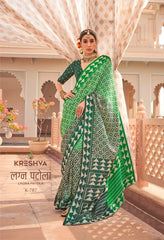 KRESHVA Sarees Crafted With Mercerized Sigma Silk Offer A Timeless Traditional Design