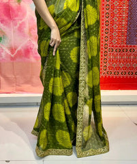 Stavan Sarees Showcase The Elegance Of Pure Chiffon Fabric Enhanced By A Meticulously