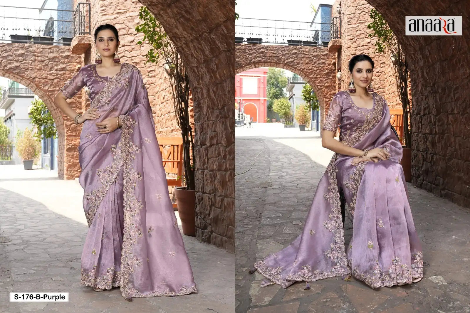 Tathastu Sarees Showcase Pure Fancy Fabric Enhanced With Meticulous Embroidery