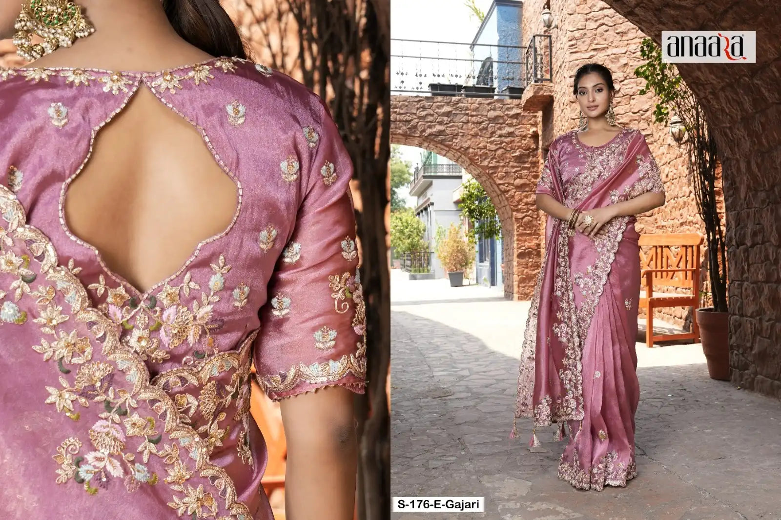 Tathastu Sarees Showcase Pure Fancy Fabric Enhanced With Meticulous Embroidery