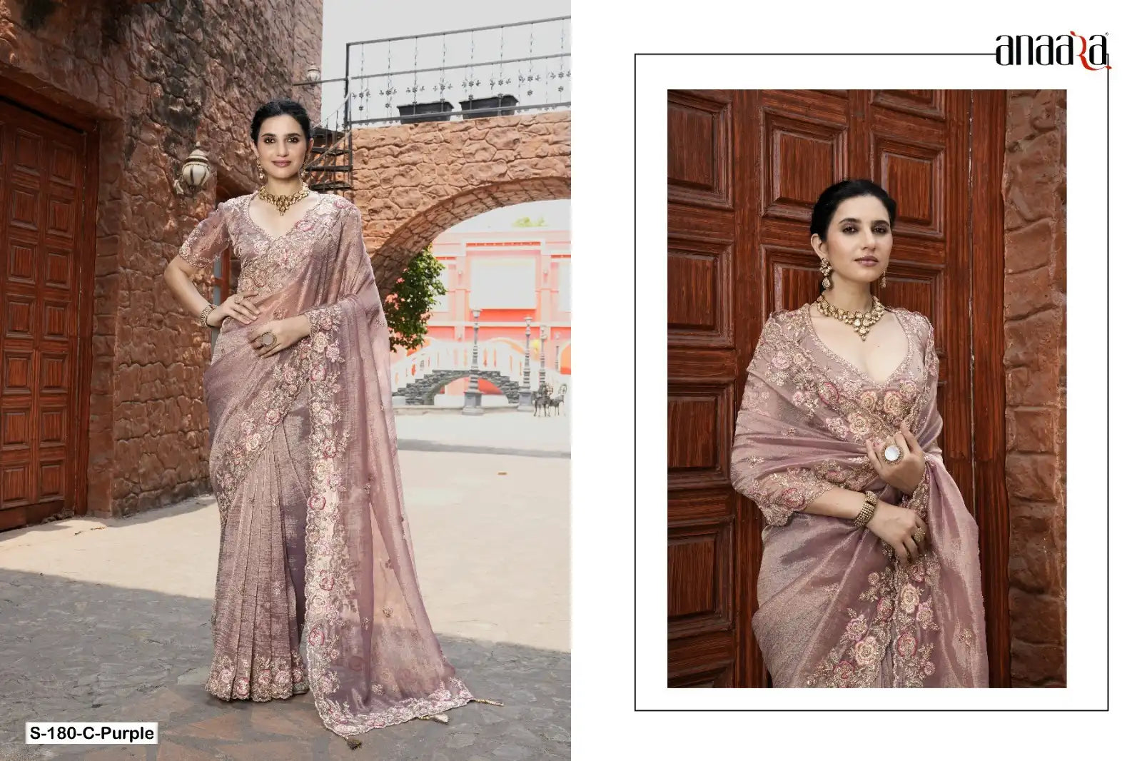 Tathastu Sarees Showcase Pure Fancy Fabric Enhanced With Meticulous Embroidery