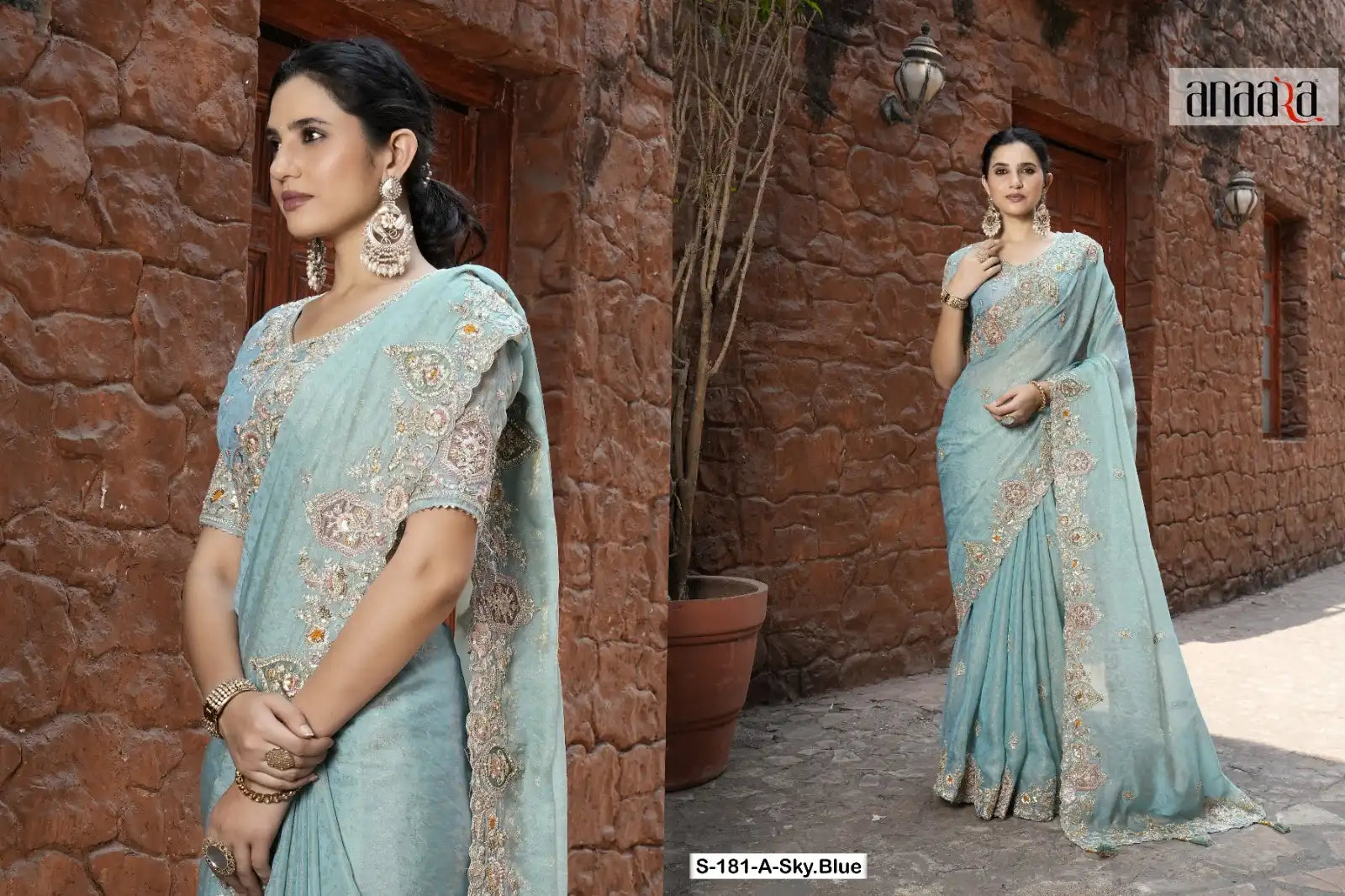 Tathastu Sarees Showcase Pure Fancy Fabric Enhanced With Meticulous Embroidery