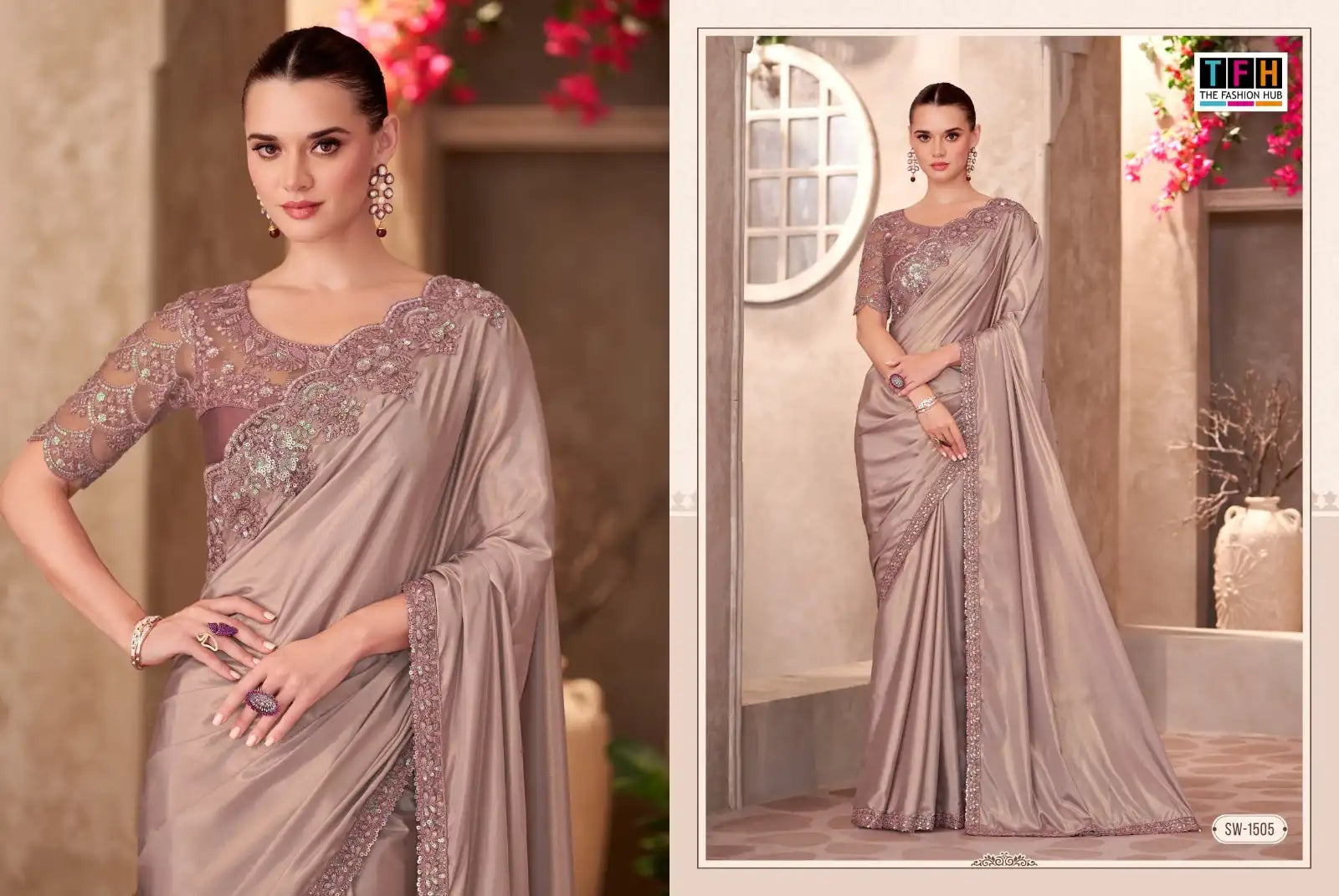 The Fashion Hub Sarees Crafted From Multifabric Blend Various Textiles To Deliver A Perfect Balance Of Comfort