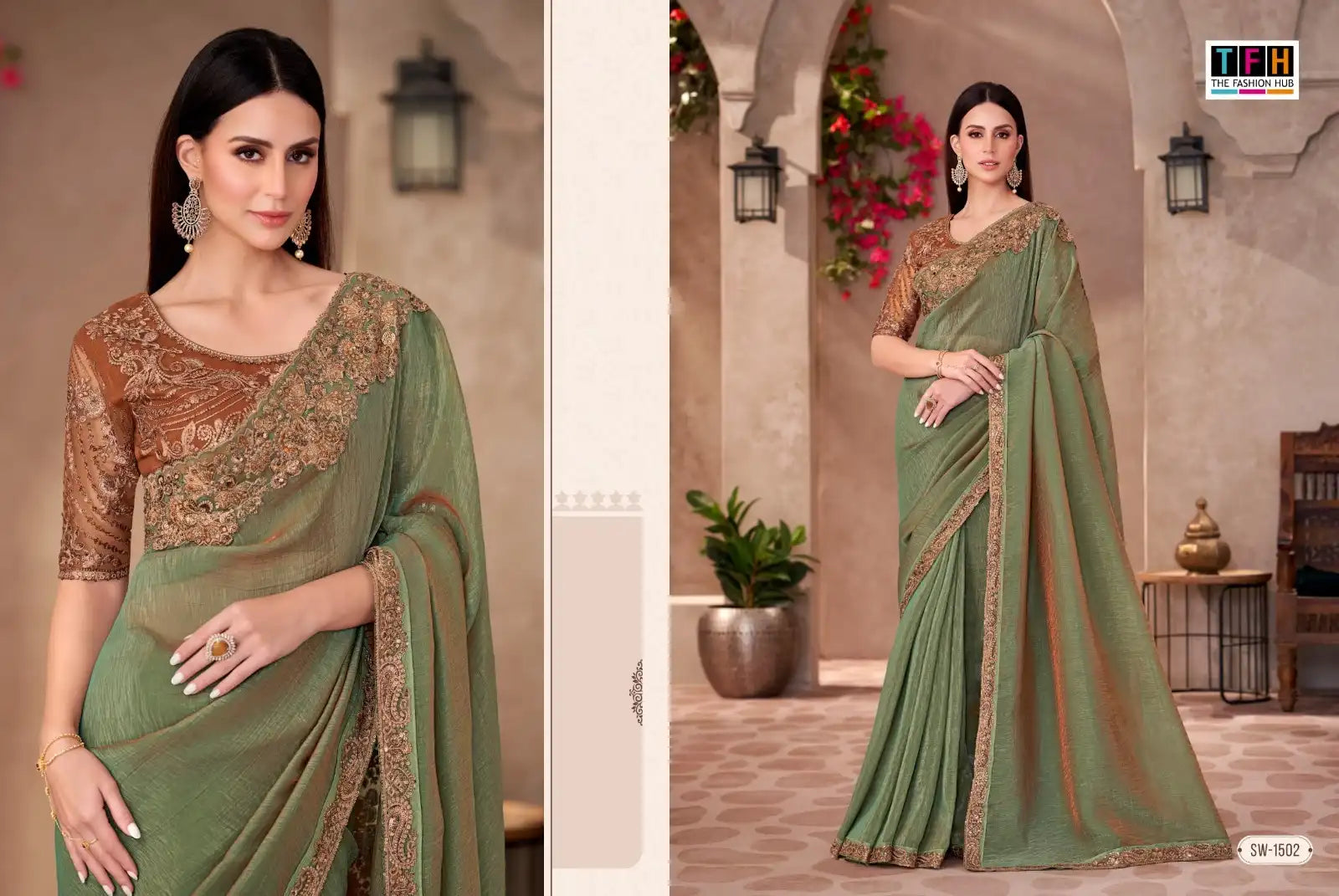 The Fashion Hub Sarees Crafted From Multifabric Blend Various Textiles To Deliver A Perfect Balance Of Comfort