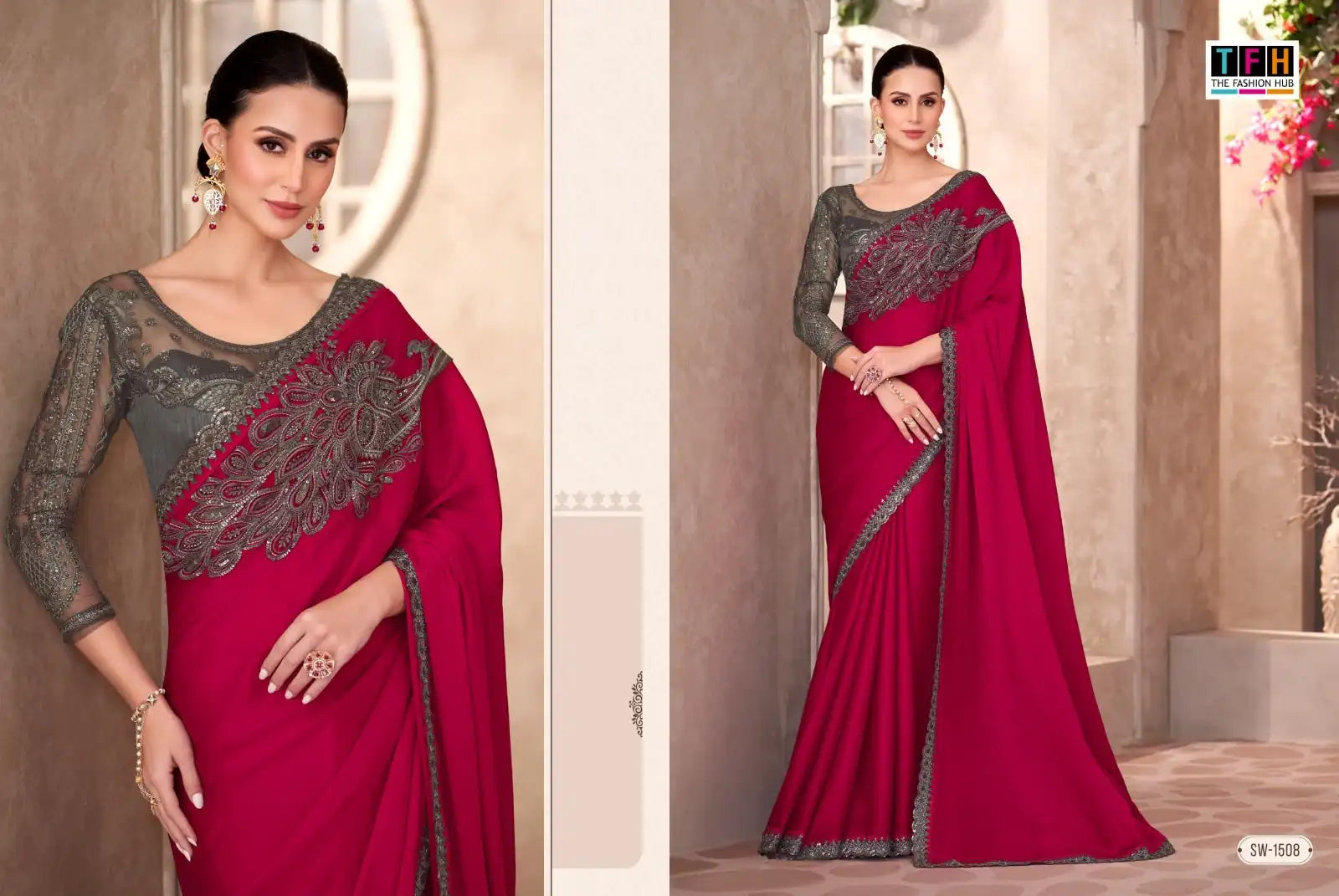 The Fashion Hub Sarees Crafted From Multifabric Blend Various Textiles To Deliver A Perfect Balance Of Comfort