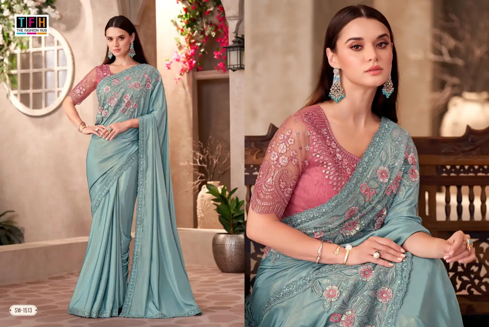 The Fashion Hub Sarees Crafted From Multifabric Blend Various Textiles To Deliver A Perfect Balance Of Comfort