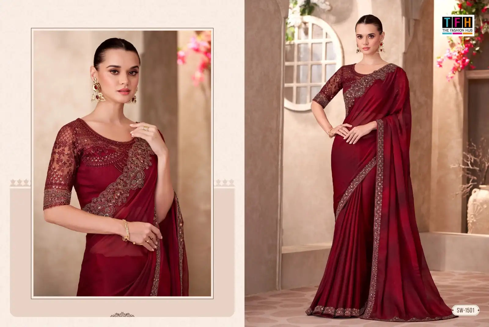 The Fashion Hub Sarees Crafted From Multifabric Blend Various Textiles To Deliver A Perfect Balance Of Comfort