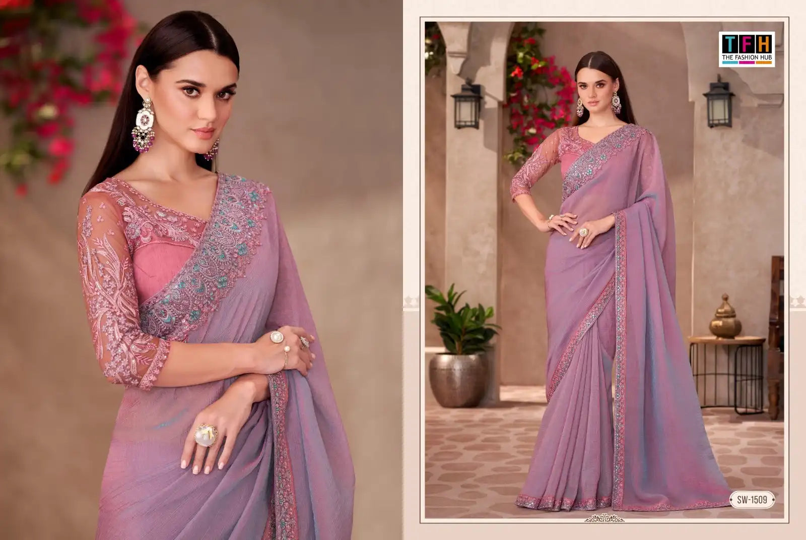 The Fashion Hub Sarees Crafted From Multifabric Blend Various Textiles To Deliver A Perfect Balance Of Comfort