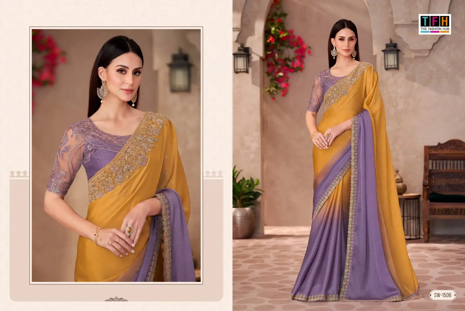 The Fashion Hub Sarees Crafted From Multifabric Blend Various Textiles To Deliver A Perfect Balance Of Comfort