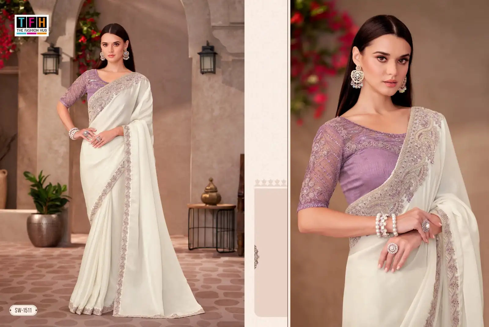 The Fashion Hub Sarees Crafted From Multifabric Blend Various Textiles To Deliver A Perfect Balance Of Comfort