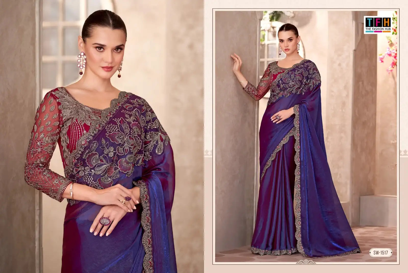 The Fashion Hub Sarees Crafted From Multifabric Blend Various Textiles To Deliver A Perfect Balance Of Comfort