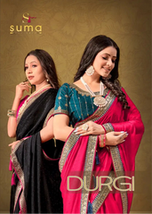 The Suma Designer Saree With Black Rangoli Showcases Exquisite Craftsmanship