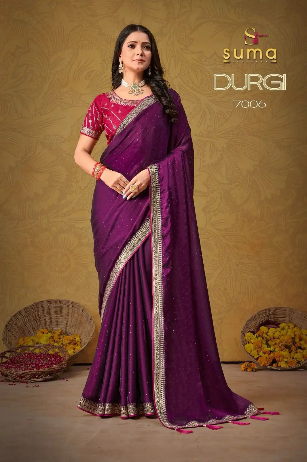 The Suma Designer Saree With Black Rangoli Showcases Exquisite Craftsmanship