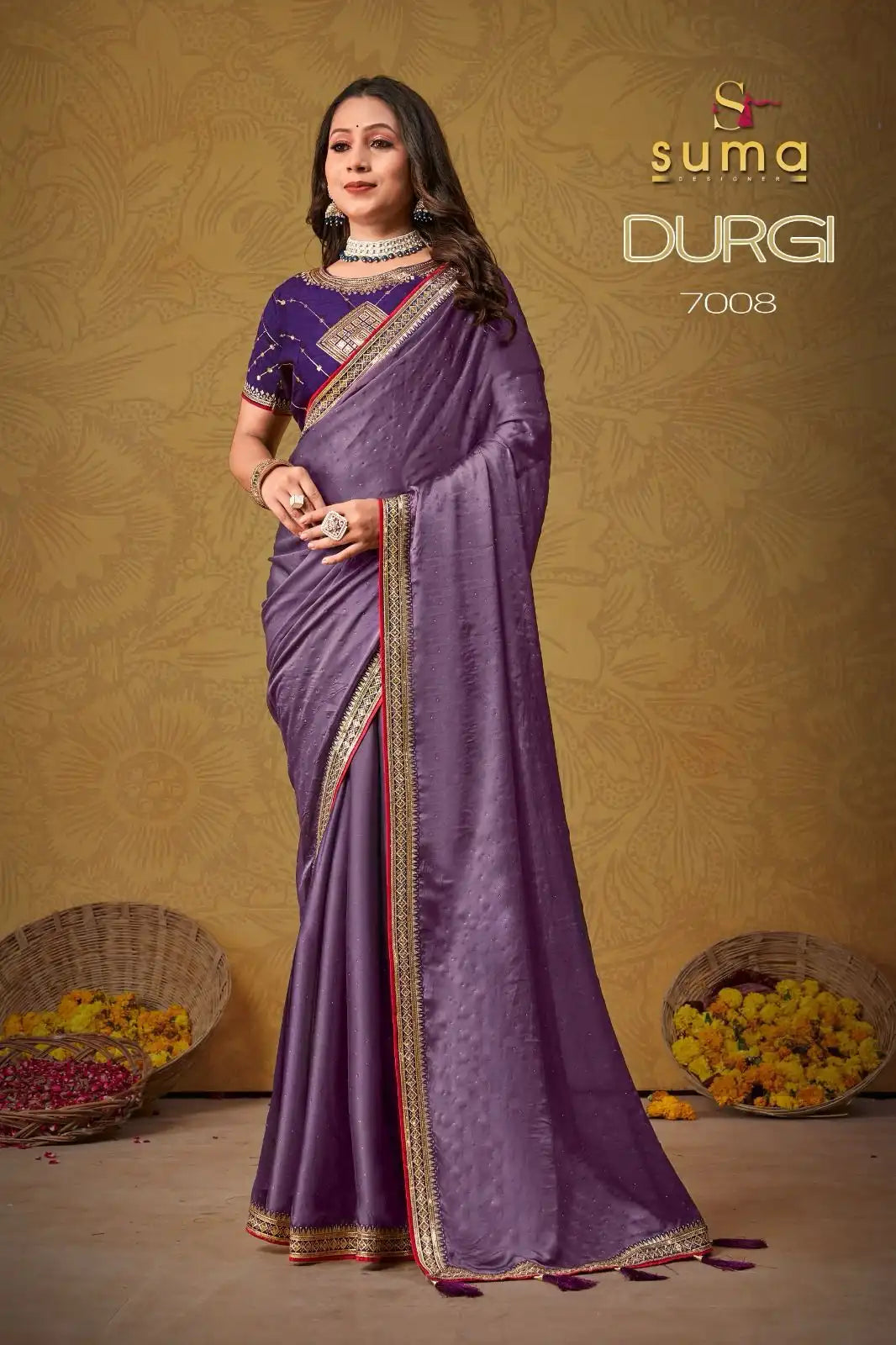The Suma Designer Saree With Black Rangoli Showcases Exquisite Craftsmanship